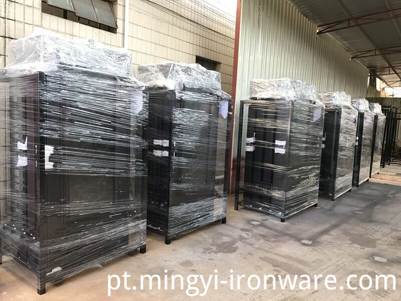 Hot Sales America Standard Segurança Portas de entrada de ferro forjado